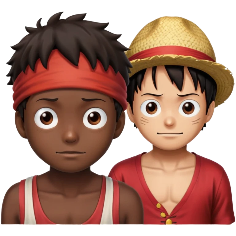 Luffy africain vs Luffy français  emoji