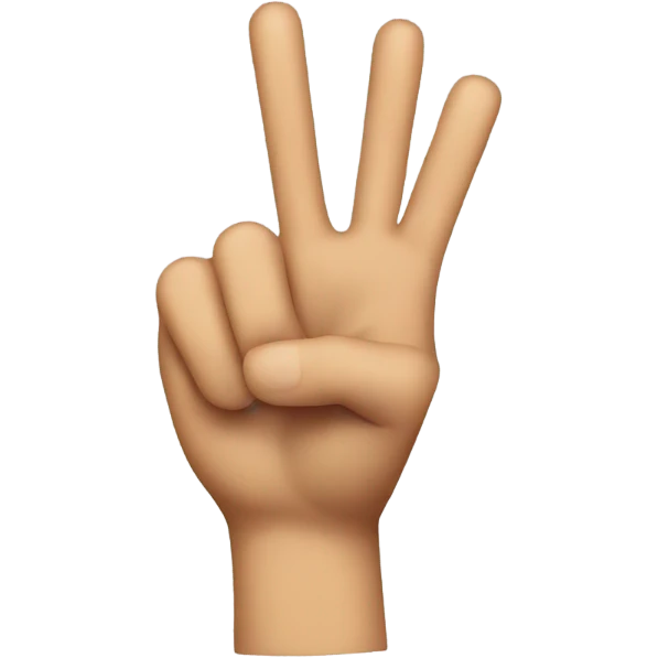 two fingers emoji