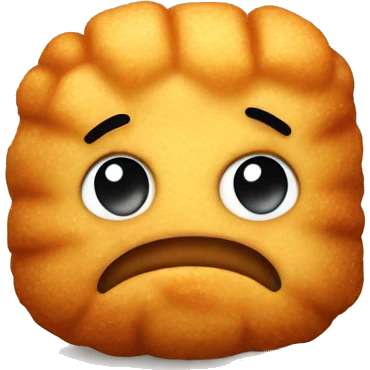 tater tot with a frown emoji