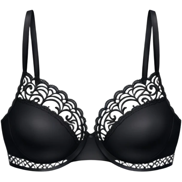 create an emoji, black bra, no human emoji