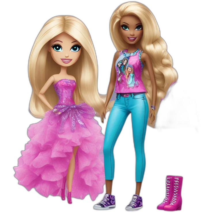 barbie with monster high emoji