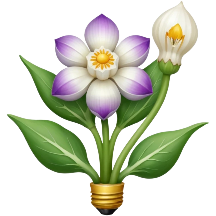 Flower, gem and garlic emoji emoji