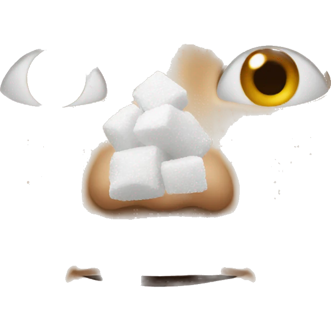 Nose sniffing  sugar emoji