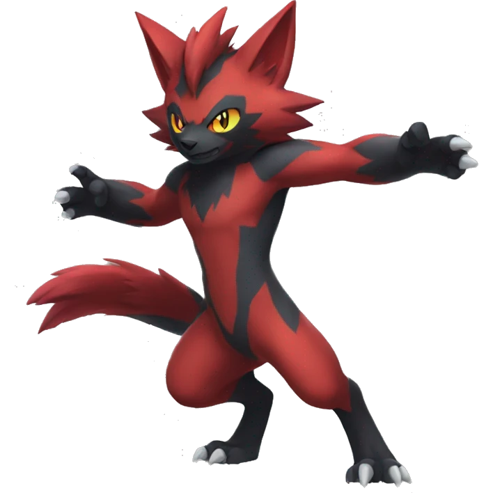 Litten-Zoroark full body emoji