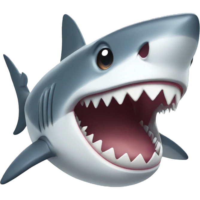 shark with smile emoji