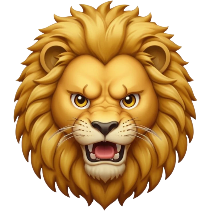 Angry lion emoji