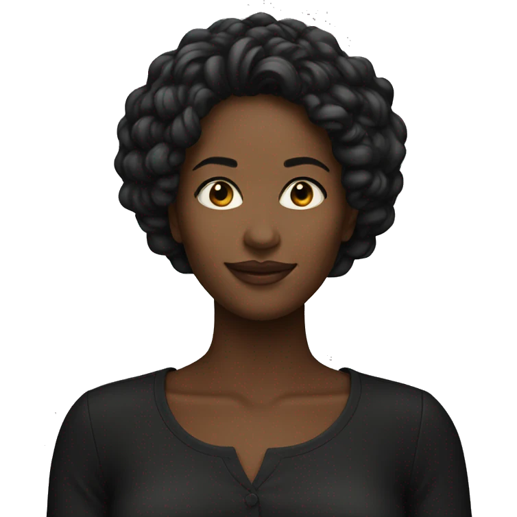 Woman black emoji