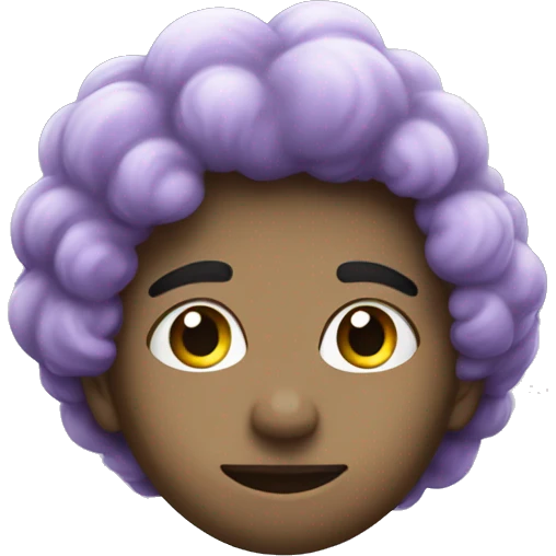 Asexual spirit in the clouds emoji
