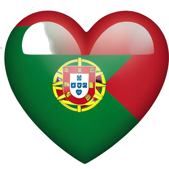 Heart but portugal flag inside emoji