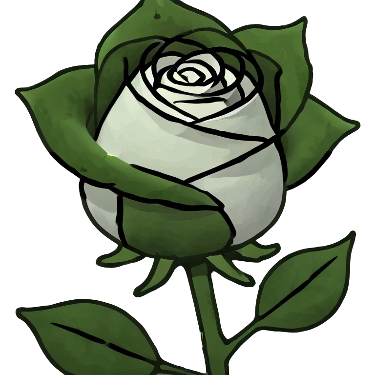 Real black rose emoji