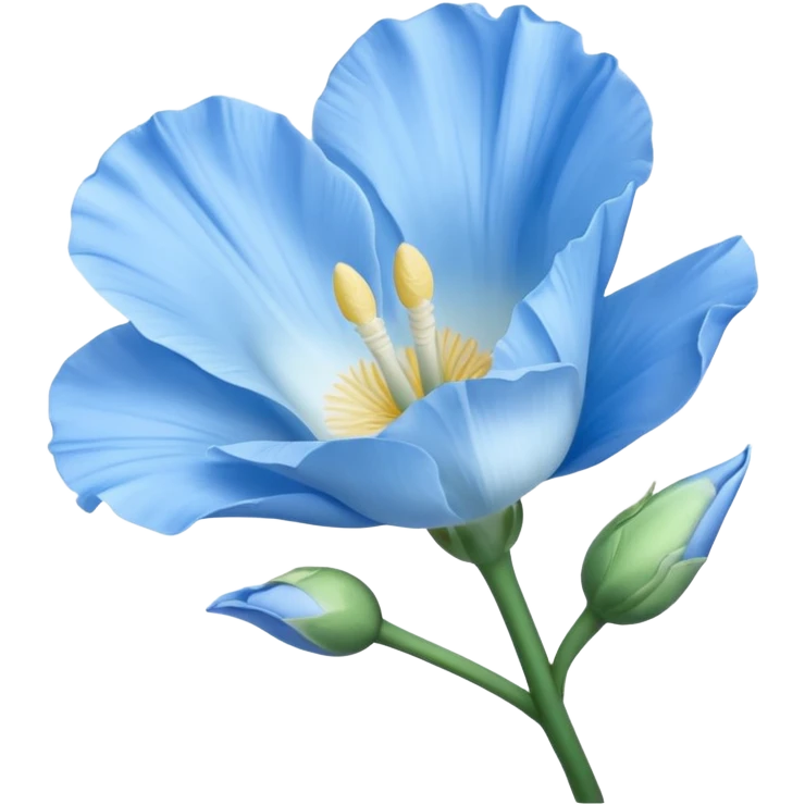 Beautiful light blue flower Eustoma emoji