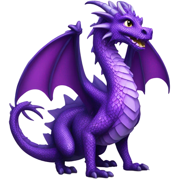 dragon with purple scales emoji