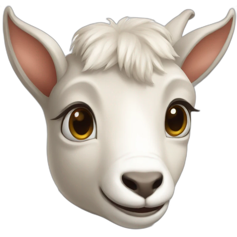 Cute goat emoji