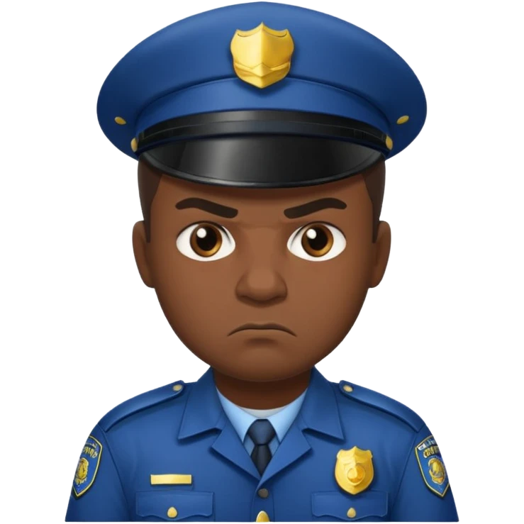 полицейский злой emoji