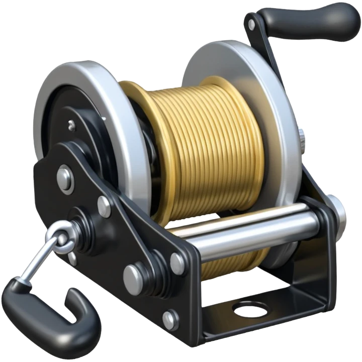 a black and silver Antal 48 2-Speed Self-Tailing Aluminium Winch emoji