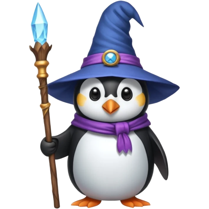 Penguin Wizard emoji