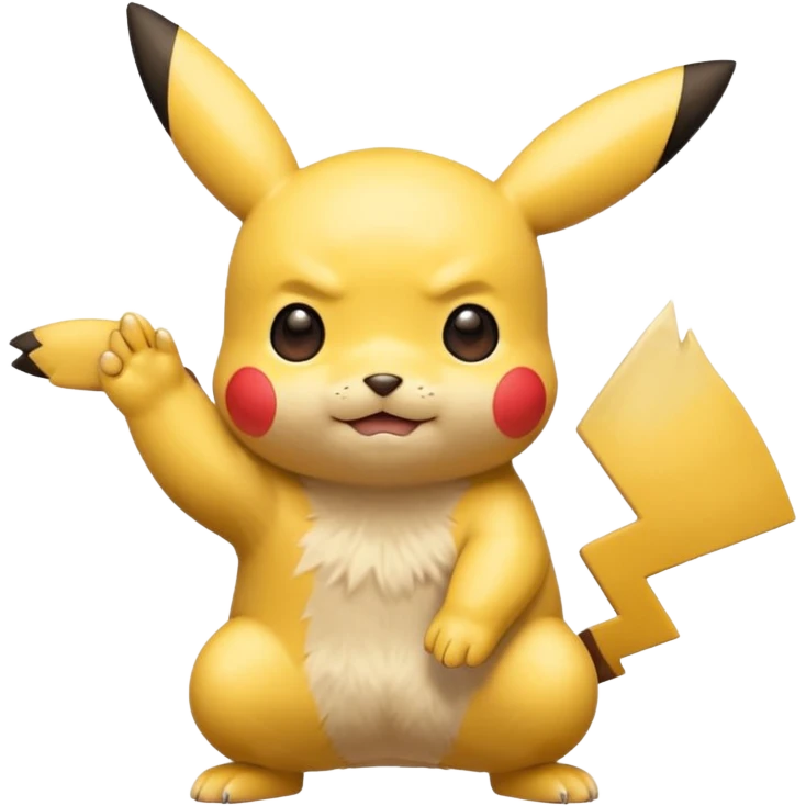 пікачу показує рухи лапками emoji