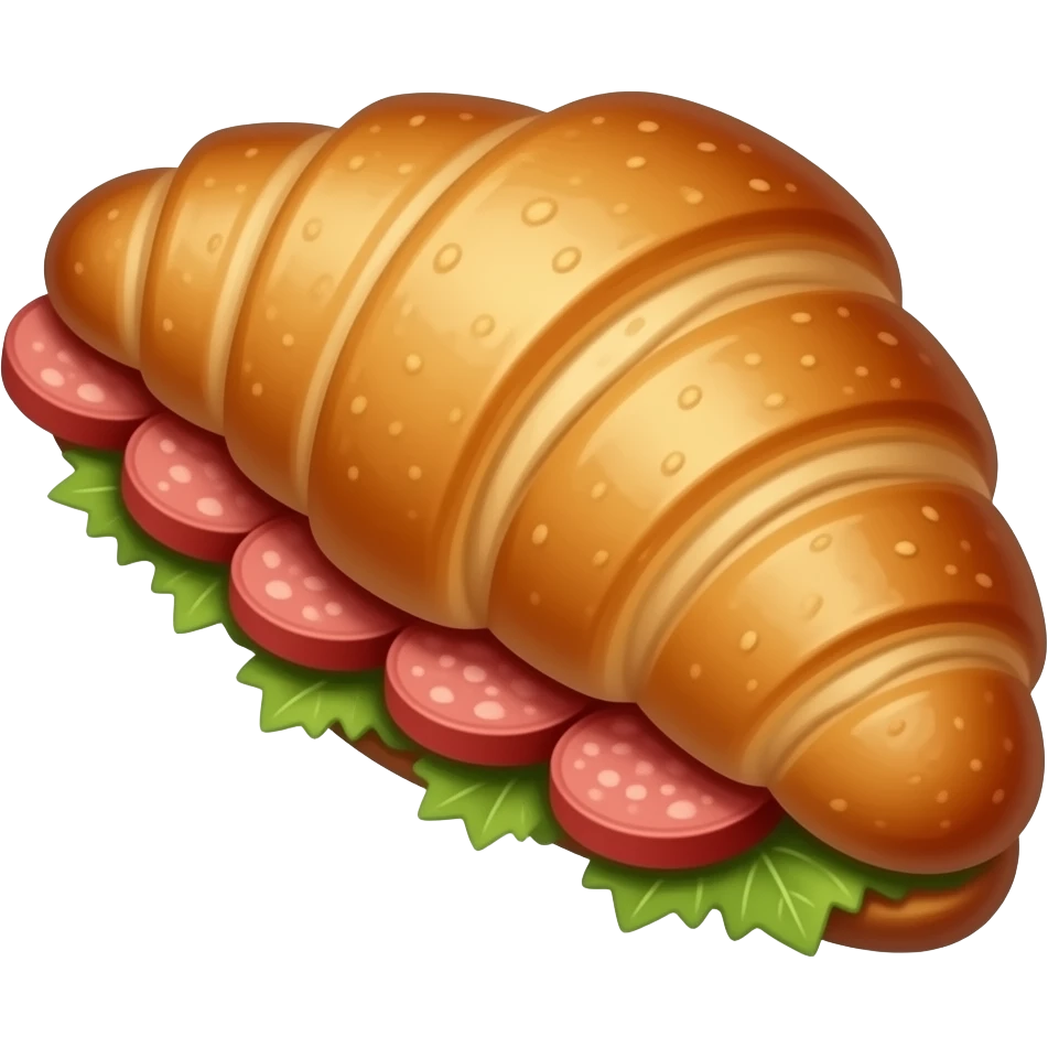 sausage croissant emoji