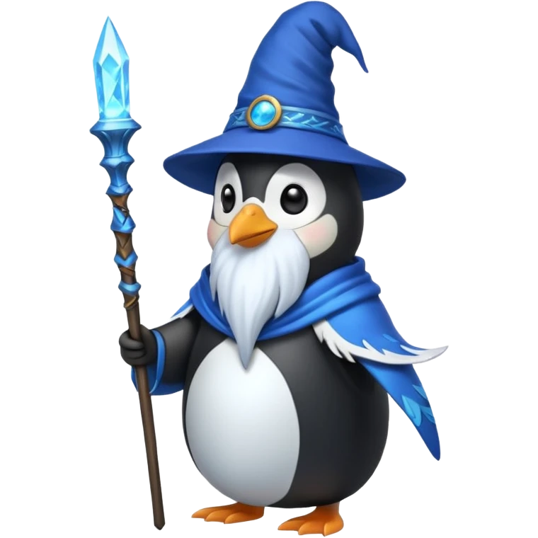 Penguin Wizard emoji