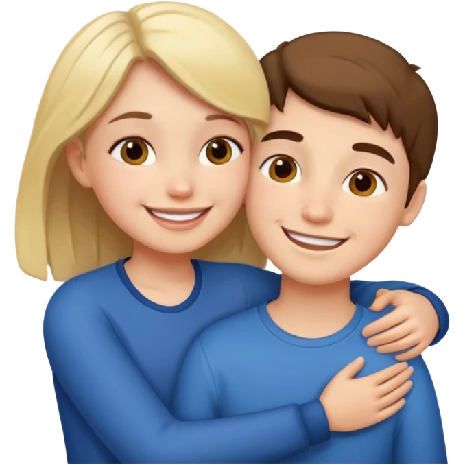 Fille embrassement un garçon  emoji