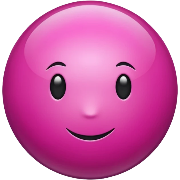 magenta color sphere. Negative : Emoji. emoji