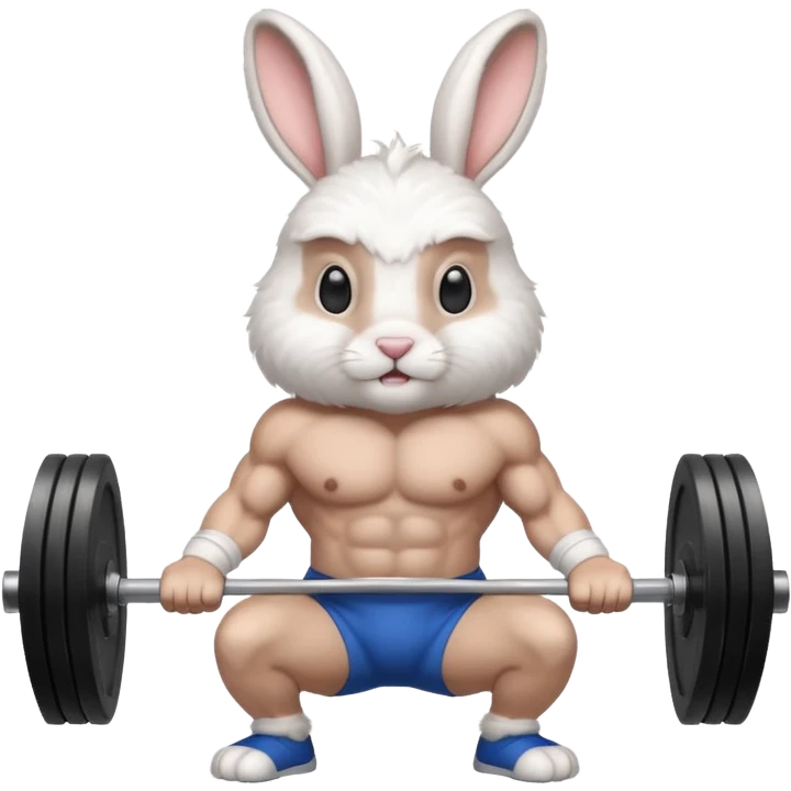  weightlifting rabbit emoji