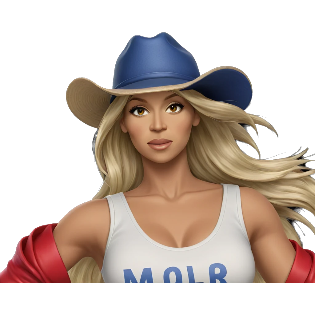 realistic blonde girl in hat emoji