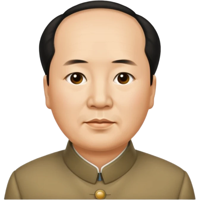 Mao zedong with receding hairline  emoji