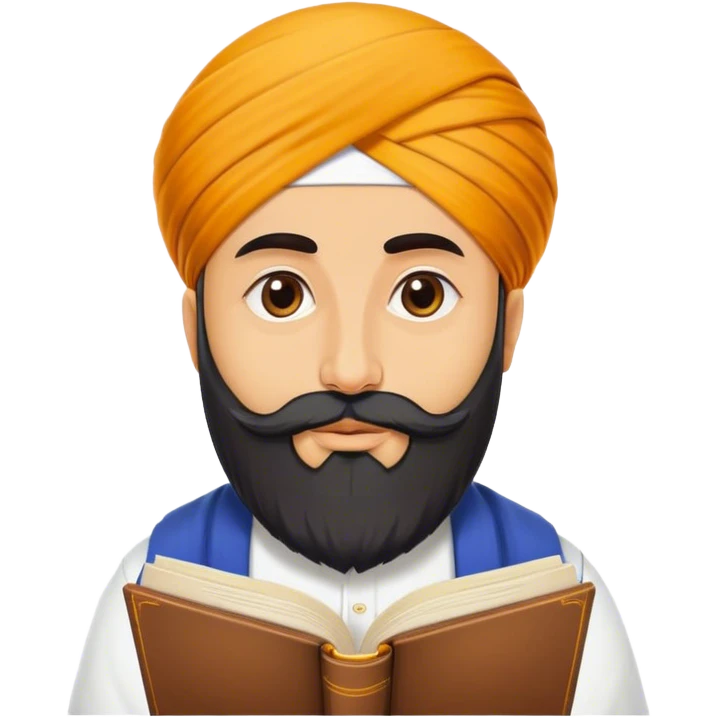 sardar reading gurbani emoji