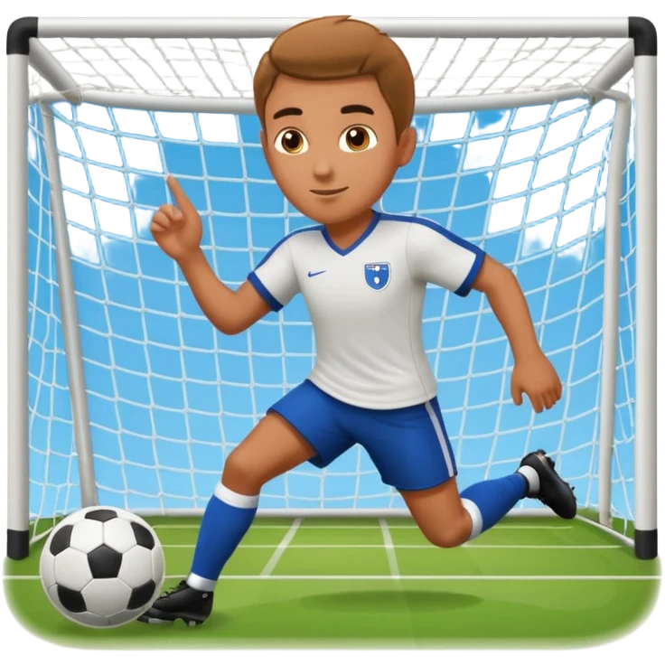 Footballer goal emoji