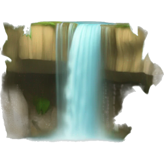 tropical waterfall emoji