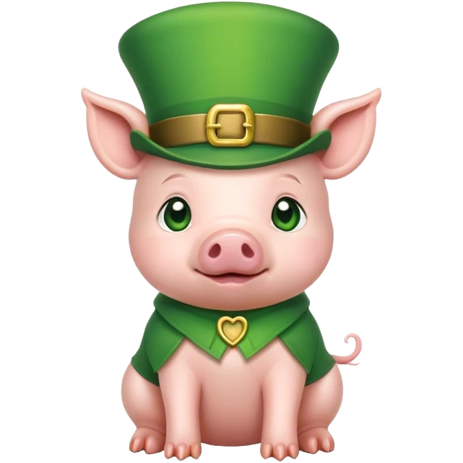 baby leprechaun pig emoji