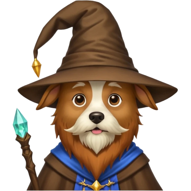 Dog wizard emoji