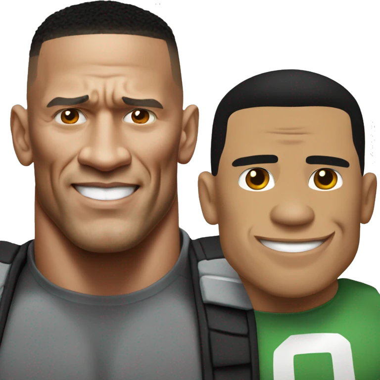 John Cena and The Rock emoji