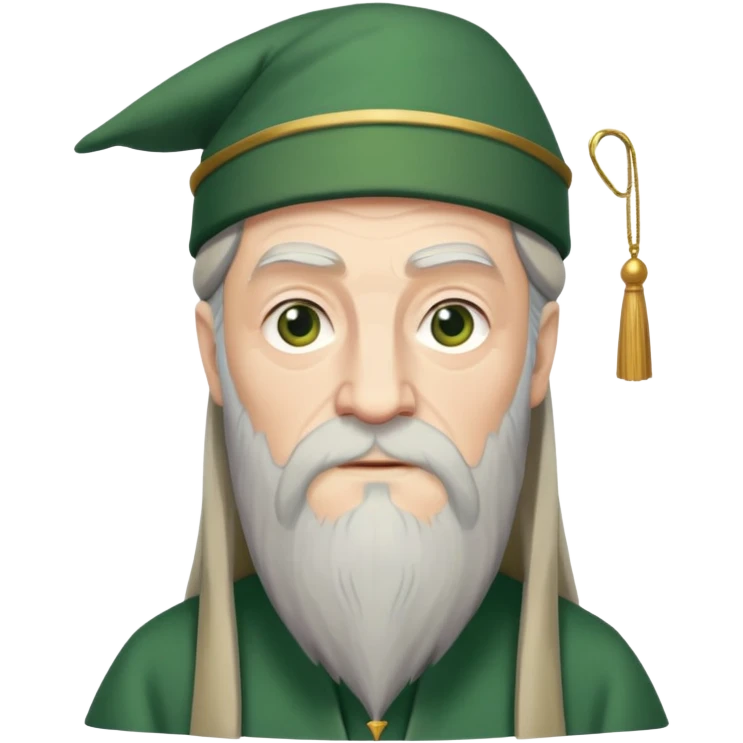 Albus Dumbledore green hat emoji