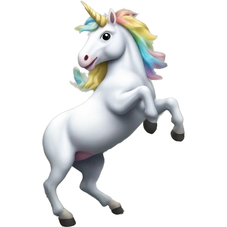 Unicorn dancing in money  emoji