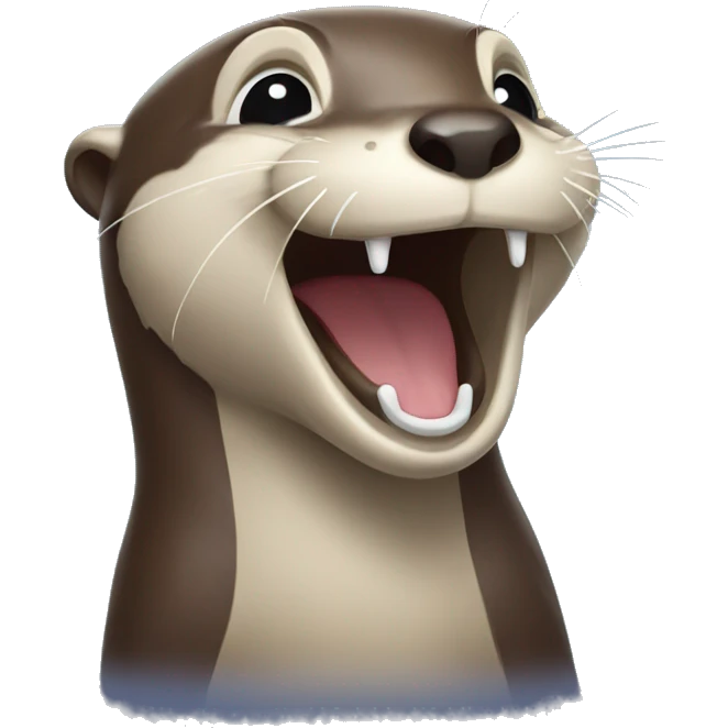 Otter laughing emoji