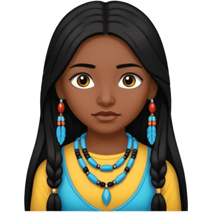 native american girl emoji