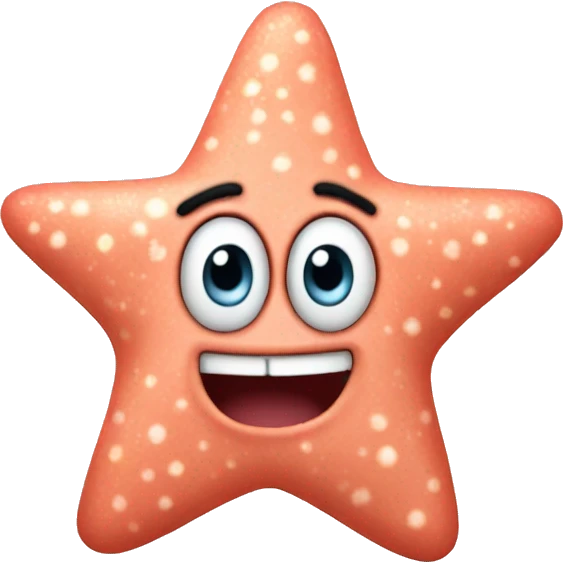 Patrick star on the phone emoji