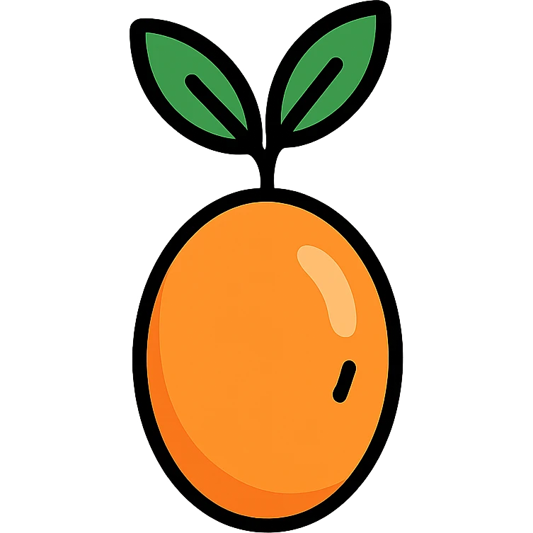 single sea buckthorn fruit emoji