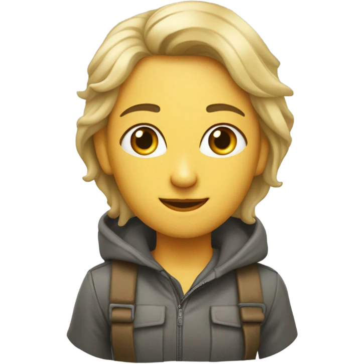 Девушка блондинка emoji
