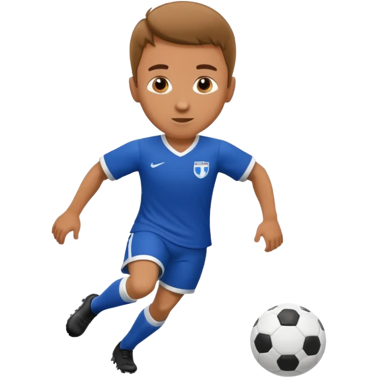 maak een manneke dat voetbalt emoji