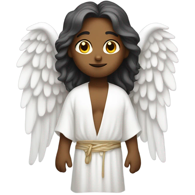 angel looking down from heaven emoji