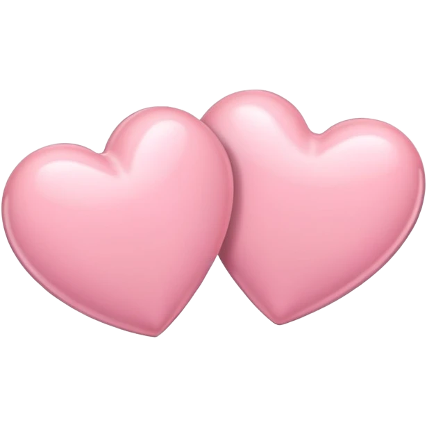 Pastel pink two heart  emoji