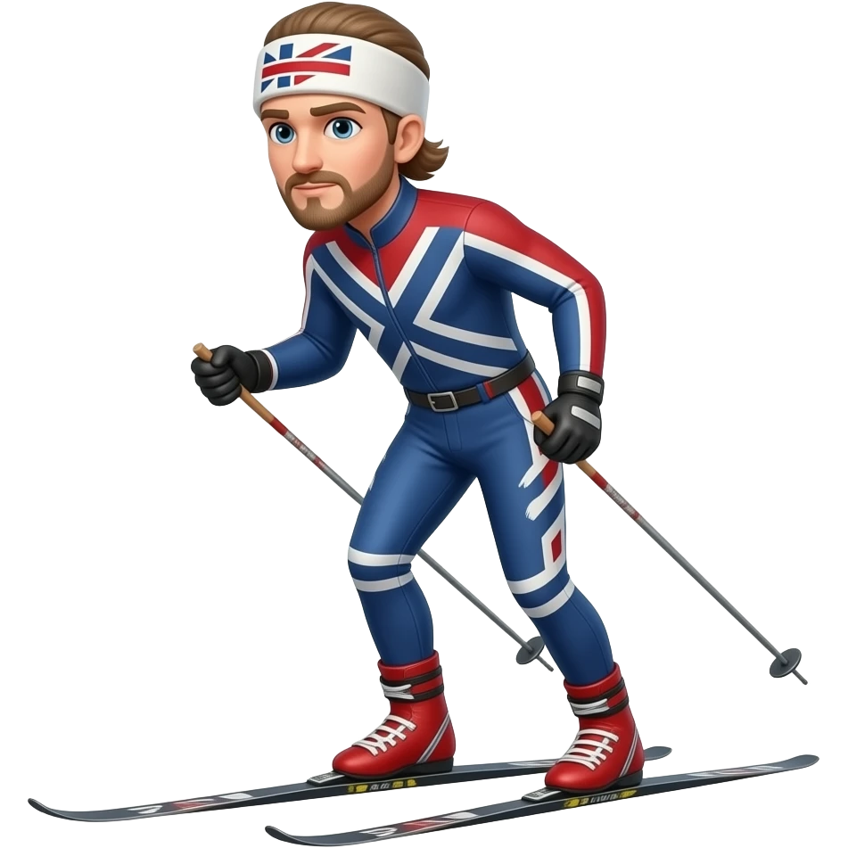 classic nordic skier emoji