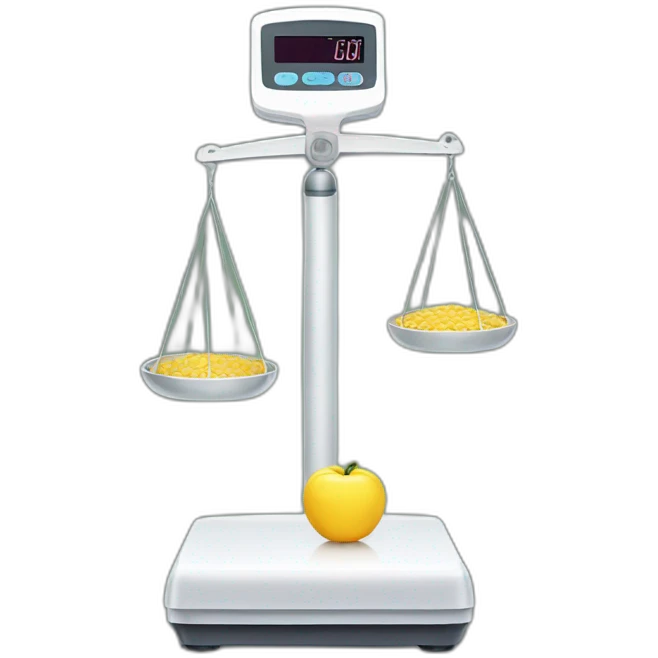 digital human weighing scales emoji