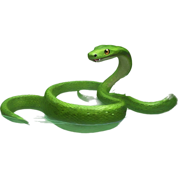 snake swimming in the swamp emoji