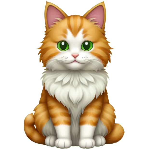 Cat green emoji