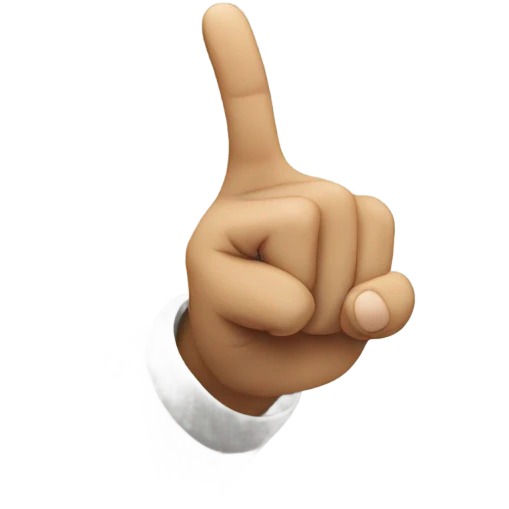 Pointing to you  emoji