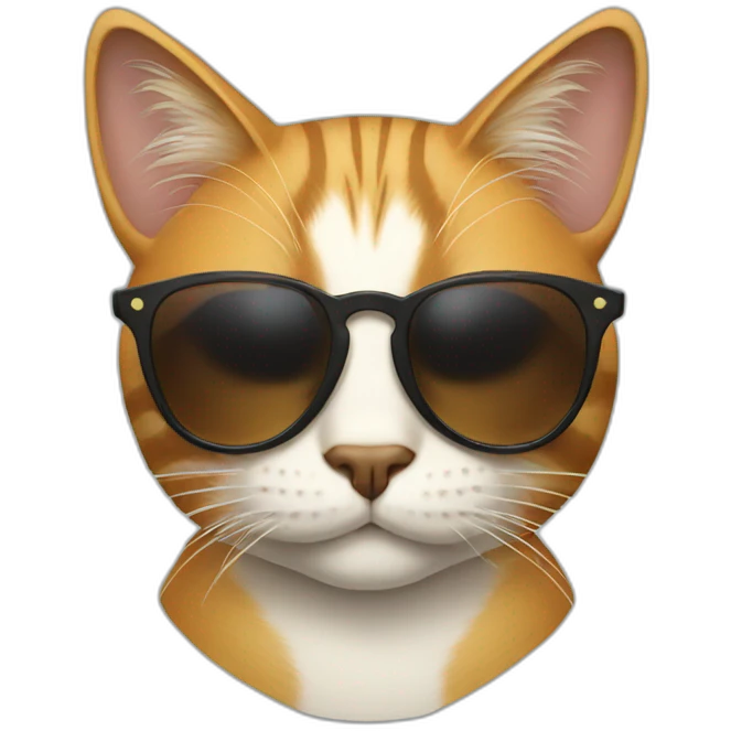 Cat with sunglasses emoji